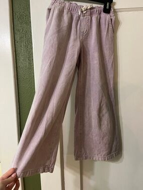 Cat & Jack Lilac Wide-Leg Cotton Pants